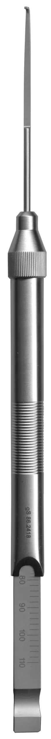 Depth Gauge 110mm with cap – Surgix Instruments spine instrument, SKU 86.2418