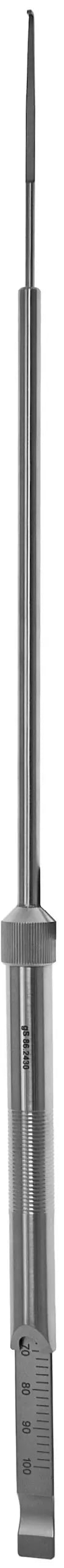 Depth Gauge 100mm with cap – Surgix Instruments spine instrument, SKU 86.2430