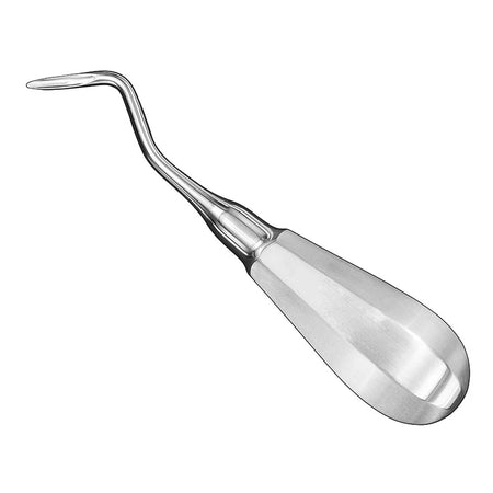 FLOHR, root elevator, angled, size 4 – Root Elevators | Surgix Instruments