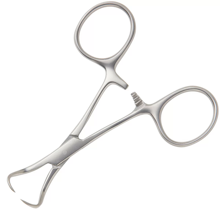 Backhaus towel clip by Surgix Instruments – sharp pointed tips for secure drape fixation. 90mm, 100mm, 125mm. Vet & human surgery - Sugix Instruments