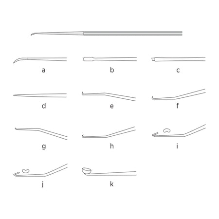 Shop 170mm Beale middle ear instruments in satin finish (stapedius knives, footplate hooks, graft applicators). Premium ENT tools direct from Surgix!