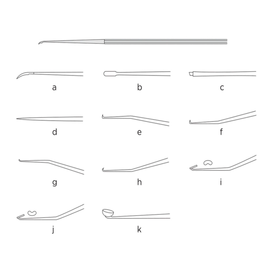 Shop 170mm Beale middle ear instruments in satin finish (stapedius knives, footplate hooks, graft applicators). Premium ENT tools direct from Surgix!