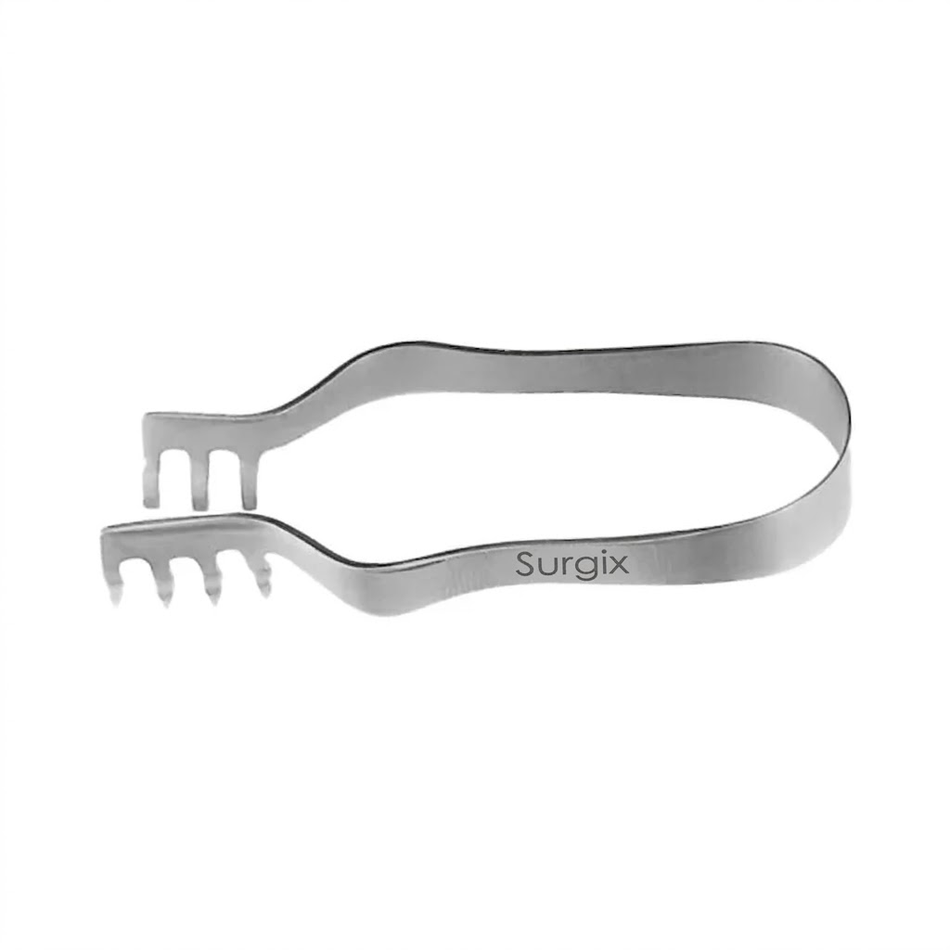 Finsen retractor 75mm for veterinary and general surgery. Ideal for abdominal, thoracic, and deep cavity exposure. 