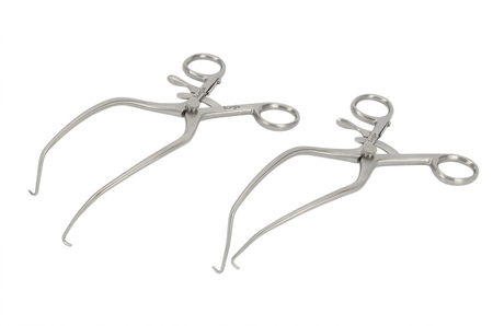 Gelpi retractor available in 90mm–200mm sizes. Choose blunt/curved or sharp/curved tips. For veterinary, orthopedic, and general surgery