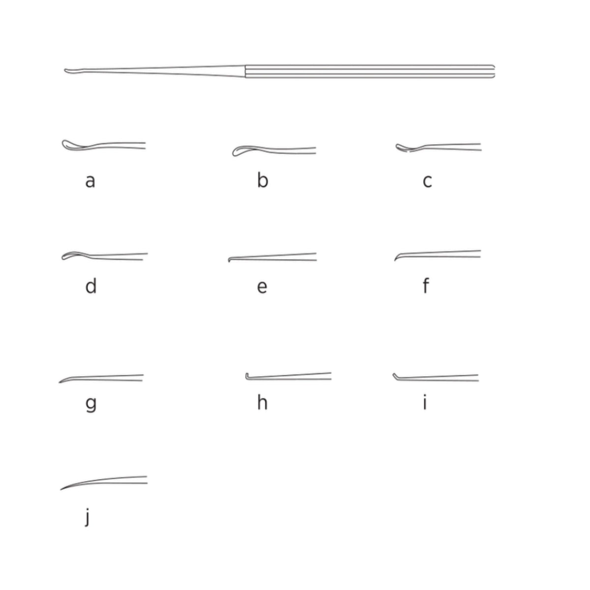 Shop 165mm Hough middle ear instruments (Whirlybird excavators, footplate picks, hoe hooks). Premium ENT otology tools direct from Surgix Instruments!