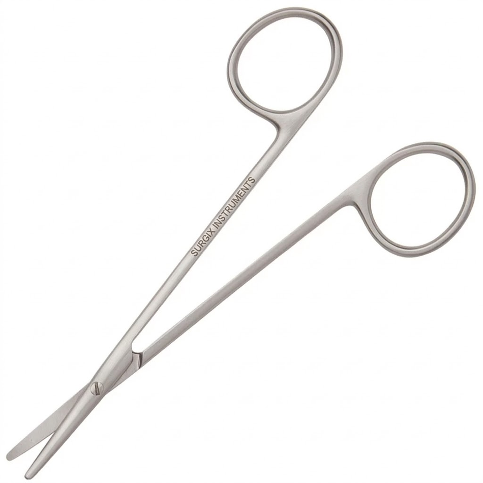 Pair of surgical scissors on a white background - Metzenbaum Scissors 