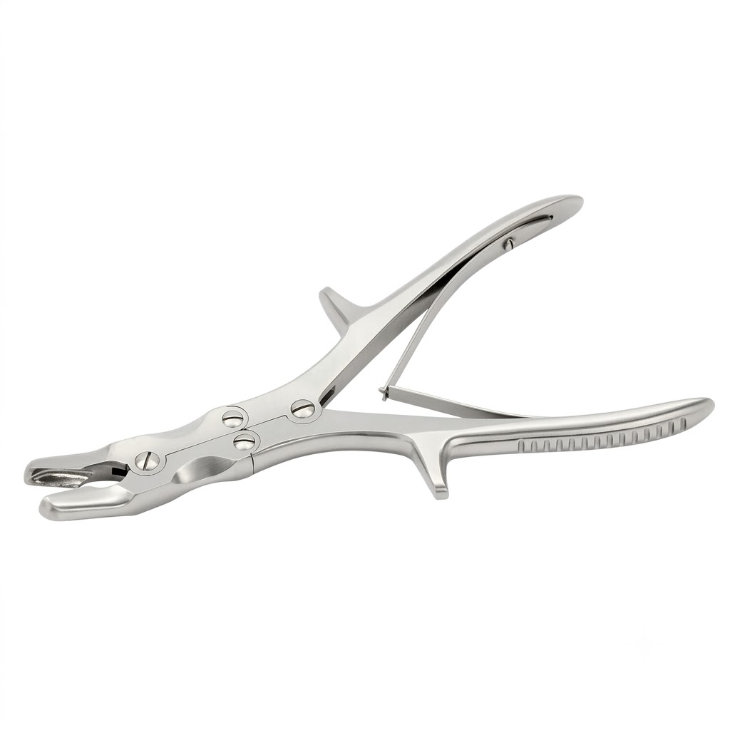 Surgix Stille-Luer Curved Compound Action Rongeur – Ultra-Powerful 8mm Bite for Heavy Resection