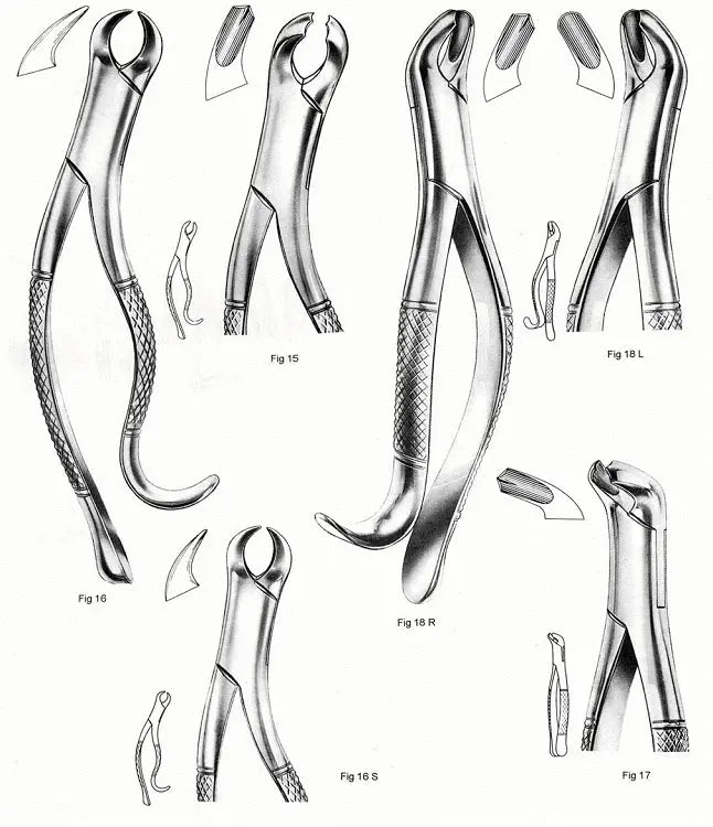 Extracting Forcep, Upper Molar, American Pattern, Right, Fig.18R – Surgix Instruments dental instrument, SKU 110-020-18R