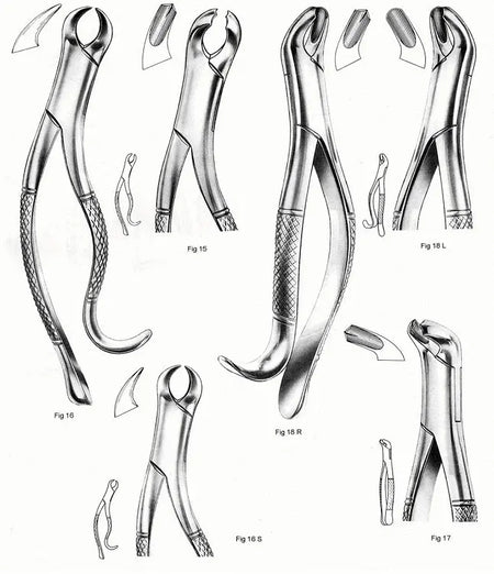Extracting Forcep, Lower Molar, American Pattern, Fig.16S – Surgix Instruments dental instrument, SKU 110-021-16S