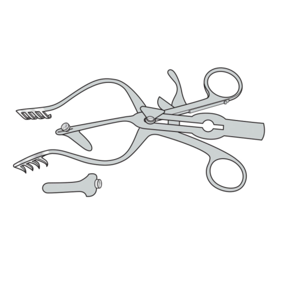 Shop 152mm Shah Intra Aural self-retaining retractors & modular 3rd blades (165mm 4x4 teeth). Premium stainless steel ENT tools direct from Surgix Instruments!