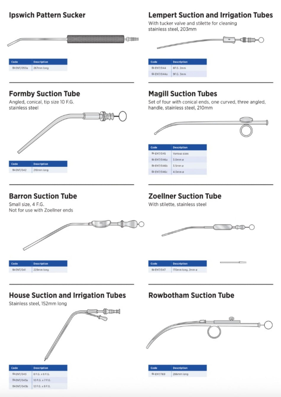 Suction Tubes
