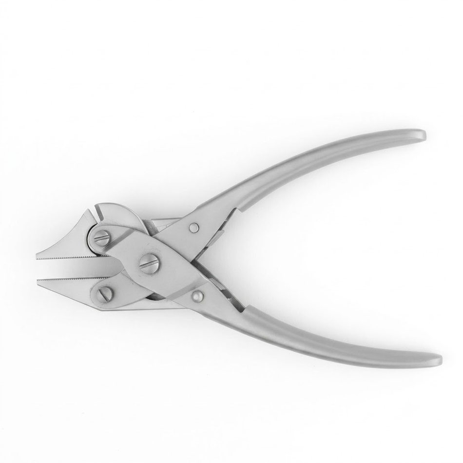 veterinary instruments Metal pliers on a white background - viva instruments